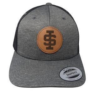 Idaho State Snapback Trucker Hat Gray One Size Adjustable Mesh Back Team 365